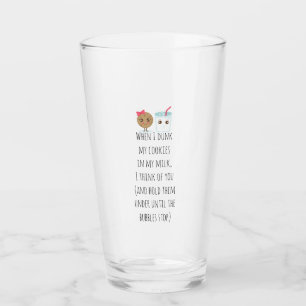 Verre Quand je fais mes biscuits, je les garde en dessou