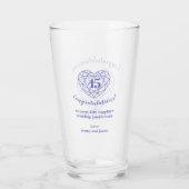 Verre quarante-cinquième anniversaire 45 ans de saphir (Dos)