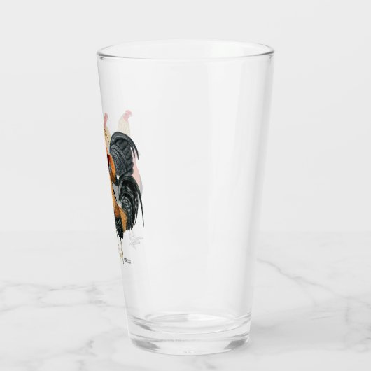 Verre Quatre gamecocks (Gauche)