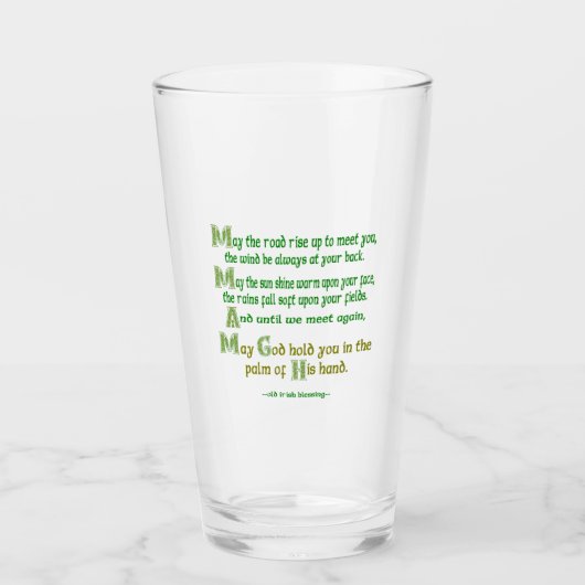 Verre Que la route monte pour vous rencontrer (Devant)