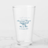 Verre que l'aventure commence nom de la fête de fiançail (Dos)