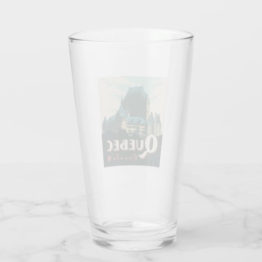 Verre Québec Canada | Château Frontenac (Dos)
