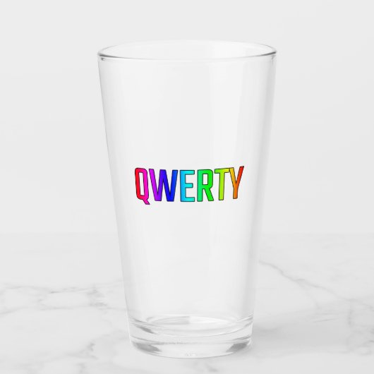 VERRE QWERTY (Devant)