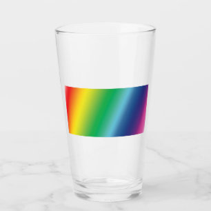 Verre Rainbow pride couleurs égalité boisson