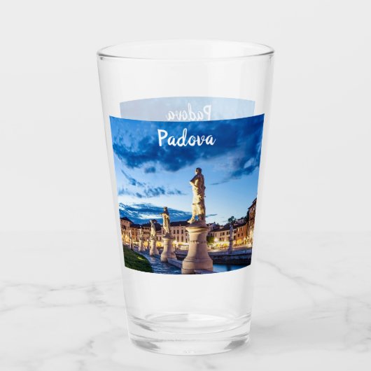 Verre Rangée de statues illuminées à Padova (Devant)