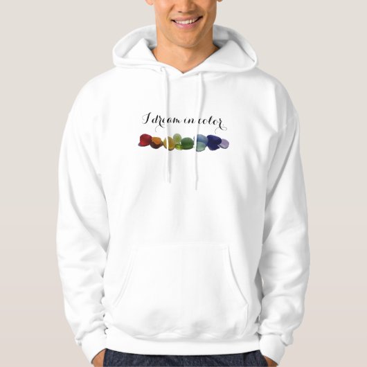 Verre rare de mer d'arc-en-ciel, sweat - shirt à (Devant)