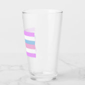 Verre Rayures de fierté intersexe (Gauche)