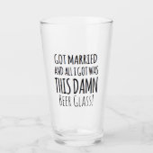 Verre Réception de mariage amusante Lunettes de bière pe (Devant)