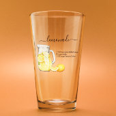 Verre Recette Lemonade Boire Aquarelle Lemons