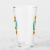 Verre Rectangles Abstraites Modernes du milieu du siècle (Gauche)