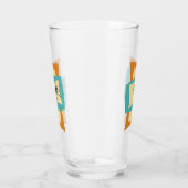 Verre Rectangles Abstraites Modernes du milieu du siècle (Droite)