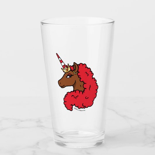 Verre Red Afro Unicorn (Devant)
