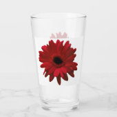 Verre Red Gerbera Daisy Fête des Mères (Dos)