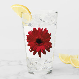 Verre Red Gerbera Daisy Fête des Mères