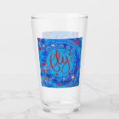 Verre Red White Blue Stars Inspirer Vol (Dos)