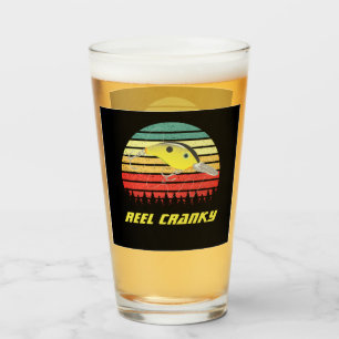 Verre Reel Cranky Funky Bass Pêche Crankbait Retro