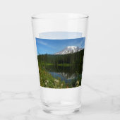 Verre Réflexion du lac Rainier avec Fleurs sauvages (Dos)