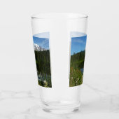 Verre Réflexion du lac Rainier avec Fleurs sauvages (Gauche)