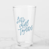 Verre Refroidions ensemble | Bleu glacé tendance (Devant)