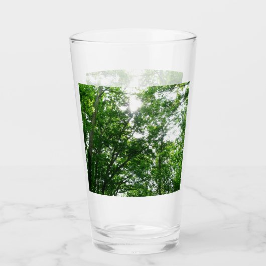 Verre Regard sur les arbres d'été (Devant)
