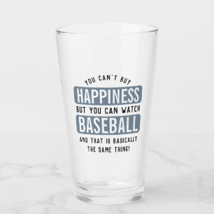 Verre Regarder le baseball est le bonheur Drôle Baseball