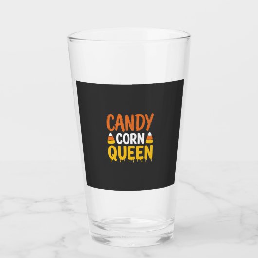 Verre Reine Candy Corn Graphique Halloween_1 (Devant)