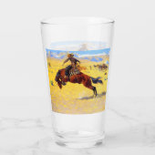 Verre Remington Old West Horse et Cowboy (Dos)
