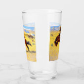 Verre Remington Old West Horse et Cowboy (Gauche)