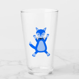 Verre Renard Mâle Bébé Bleu Mignon