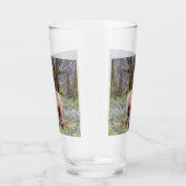 Verre Renard rouge levant les yeux (Droite)