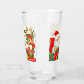 Verre rennes de Père Noël rétro (Gauche)