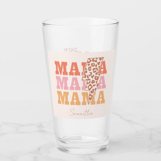 Verre Répétition Rustique "Mama" (Dos)