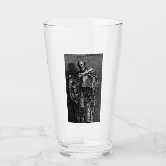 Verre Représentation graphique de saint Athanase d'Alexa (Devant)