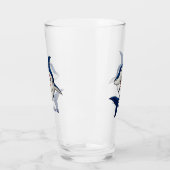 Verre requin de plage cool ajouter le nom (Gauche)