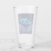 Verre Requin néon coloré (Dos)