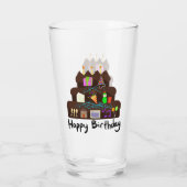 Verre Réseau neuronal d'anniversaire nerd (Dos)