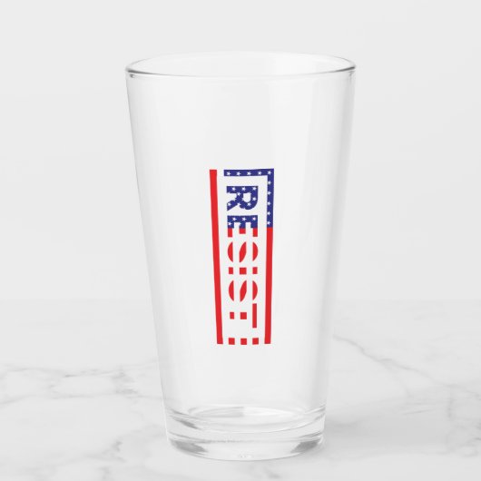 Verre RÉSISTER| Drapeau des États-Unis (Devant)
