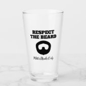 Verre Respectez la barbe drôle de bière de chèvre cadeau (Devant)