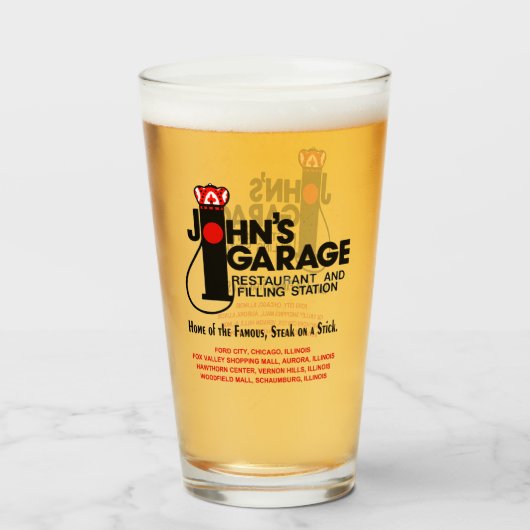 Verre Restaurants John's Garage en Illinois (Devant (rempli))