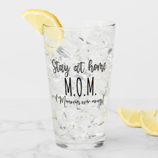 Verre Restez À La Maison Mère Souvenirs Sur L'Argent (Devant glace)