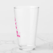 Verre Restez calme et créez votre propre - Rose (Gauche)