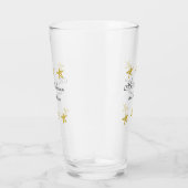 Verre Retour à l'école nom de l'enseignant étoiles dorée (Droite)