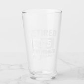 Verre Retraité 2025 Pas mon problème Plus Retraite (Devant)