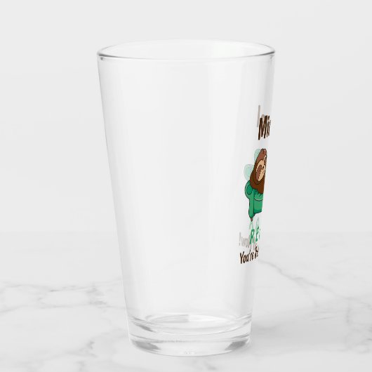 Verre Retraite Cute Funny Lazy Sloth Beer Pint (Droite)