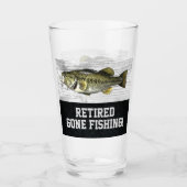 Verre Retraité Gone Pêche à grande bouche Basse Russe Co (Devant)