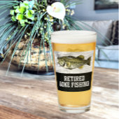 Verre Retraité Gone Pêche à grande bouche Basse Russe Co