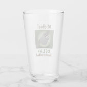 Verre Retraite Happy Cute Funny Lazy Sloth Beer Pint (Dos)