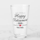 Verre Retraite personnalisée (Dos)