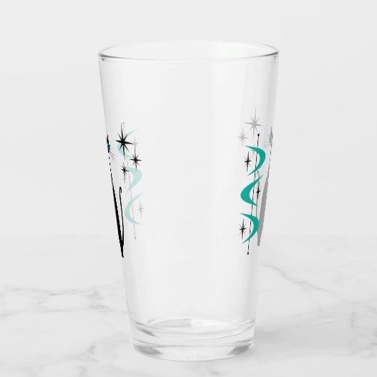 Verre Retro Atomique Moyen Siècle Moderne MCM Kitty Cat (Gauche)