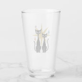 Verre Retro Cats Gold Starburst Glass atomique | Mid-Cen (Dos)
